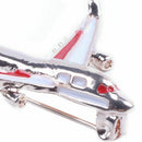 Alloy Airplane Brooch Pins Enamel Red Plane Luxury Brooches For Women Costu