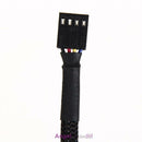 5 PCS 12" 4 Pin Connector Case Fan Extension female Split to Male Power Cable