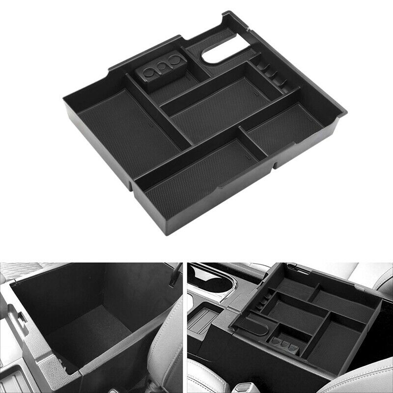 Center Console Organizer Insert Tray Armrest Box Secondary Storage Box for  P2T4