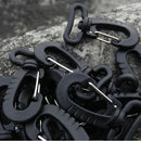5 PCS MOLLE EDC Multi Backpack Button Adapter Webbing Hook Buckle Carabiner gau