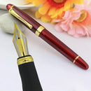 Student Artist Ink Refills Golden Trim Fountain Pen Study Stationarys Intriguing