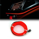 Red LED Car Interior Decor Atmosphere Wire Strip Light Lamp Set Car Accessories