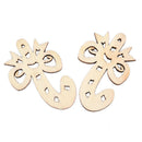 50Pcs Mixed Christmas Halloween Wood Slice Ornaments DIY Craft Decoration Charm-