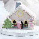 8pcs/Set Snowman House Fondant Cake Mold Sugarcraft Decorating Cookie Mould