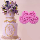 2017 Pink Flower Lace Silicone Fondant Cake Mould Sugarcraft Baking Mold PastryD