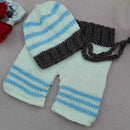 Baby Photography Props Set 2pcs Knit Hat Pants Infant Handmade Clothing
