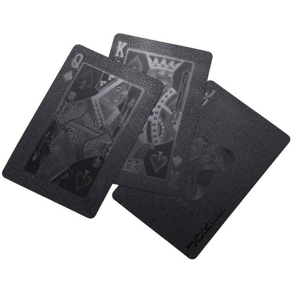 Poker Embossed Game Collection Playing Cards Set Plastic Durable Waterproof A1P7