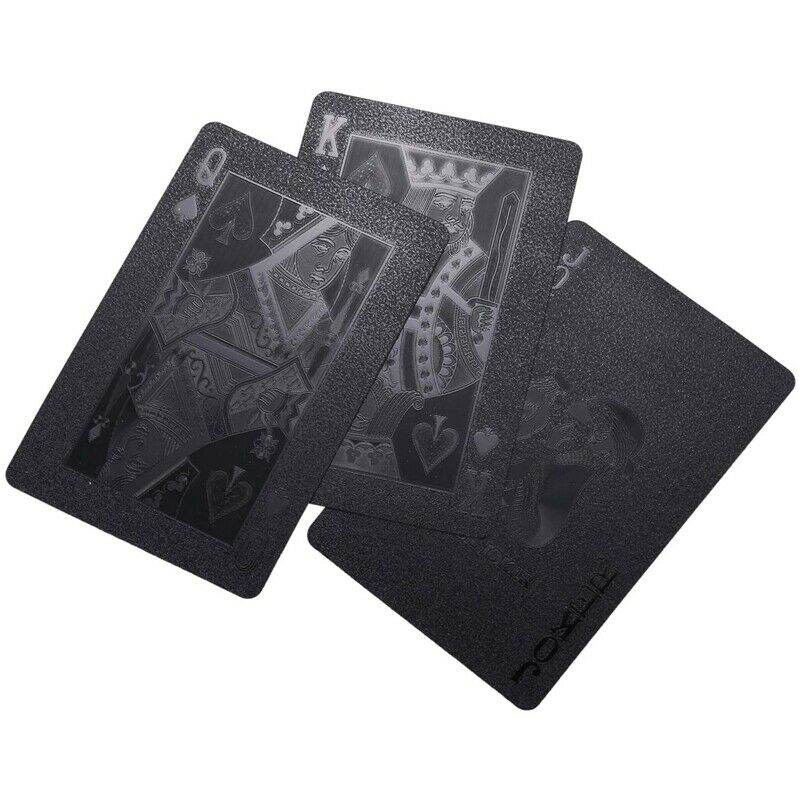 Poker Embossed Game Collection Playing Cards Set Plastic Durable Waterproof A1P7