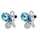 New Butterfly Jewelry Sets Necklace + Earring+Bracelet Crystal Set Fashion FT