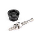 22mm Push Button Bonnet Hood Pin Lock Clip Kit Quick Release Latch (Black)