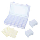 Sewing Embroidery Floss Organizer Box Multiple Compartments with 100 Hard