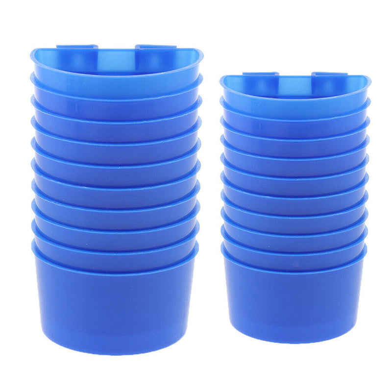 30x  Pigeon Parrot Chick Coop Feeder Cups Drinker Bowls Sand Cups