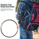 12pcs/set Mutifunctional Metal Key Chain Outdoor Camping Tent Fixed Rings