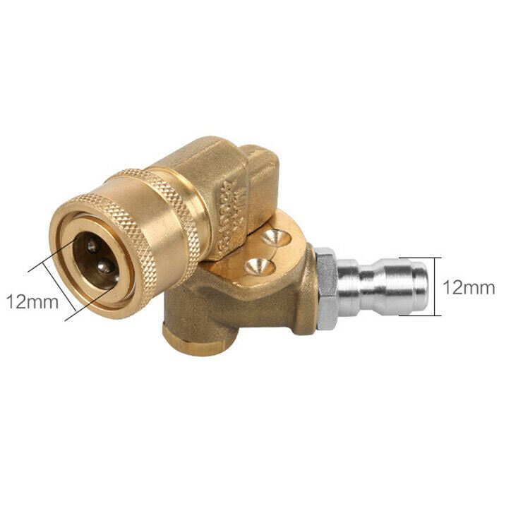Quick Connecting Pivoting Coupler For Pressure Washer Spray Nozzle, Cleanin