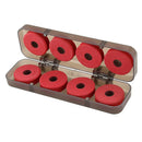 8Pcs Durable Red Foam Winding Board Fishing Line Wire Shaft Bobbin Spools T