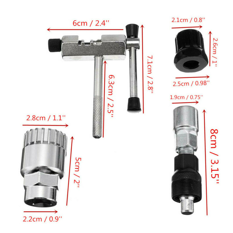 Mountain Bike Bicycle Crank Chain Axis Extractor Removal Repair Tools Kit
