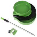 1set Fishing Bait Tray Outdoor Mini Pull Bait Tray Bait Plate Three Floors-
