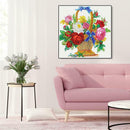 5D DIY Special Shaped Diamond Painting Flower Basket Cross Stitch Craft Kit