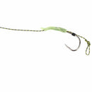 5 pcs Carp Fishing Hair Rigs Braid Barbed Hooks Rigs Ready Made Hair Combi  E4D7