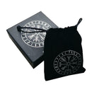 25Pcs Black Tumbled Engraved Lettering Rune Stones Healing Wicca Chakra Set