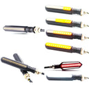 For Motorcycle Acc Yellow Flowing LED Turn Indicator+White Daytime Running Light