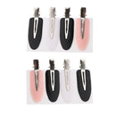 Pack of 8 Fashion Seamless No Bend No Crease Mark Hair Clips Women Makeup Hair