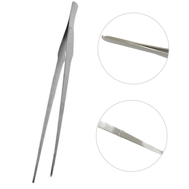 Ergonomic Reptiles 38cm Portable Durable Stainless Steel Aquarium Tool Tweezer