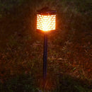 Solar 12 LED Flame Torch Lamp IP55 Waterproof Plastic Pluggable Lawn Light Outdo