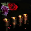 LED Creative Holiday Candle Plated Tea Light Electric Candle Light Decorati S8A1