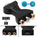 Flexible Portable HDMI to 3 RCA Video Audio AV Adapter Component ConverterJ Hn