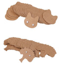 200pcs Kraft Paper Brown Cat&Tree Earrings Display Cards Gift Tags Holder