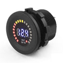Waterproof DC 12V Car Motorcycle LED Digital Voltmeter Voltage Meter Gauge A
