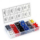 1X(1200Pcs Wire Terminal Crimp Connector Insulated Uninsulated Wire End Fer