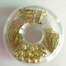 65 PCS Decorative Paper Clips Set,Multi-Kind Push-Pin Map Tacks Long Tail C W4V1