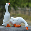 4pcs Realistic Swan and Ducks Animal Statues Lawn Ornaments for Outdoor Indoor