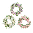 Artificial Wreath Garland Front Door Farmhouse Wall Decor Photo Props Purple