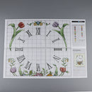 Flower Basket Clock DIY Stamped Cross Stitch Kits DIY Needlework Wedding