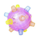Jumping Flashing Dog Ball LED For Pets Dogs Toys Joggle Changing Color G8P3