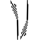 Plaid Stripes Car Graphic Stickers Vinyl Auto Body Side Skirt Decals Styling