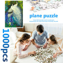 1000pcs Jigsaw Paper Puzzles White Peafowl Educational Toys for Adults Kids