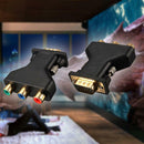 VGA Male to 3 RCA Video Female M/F Adapter Converter Connecter Plug Jack  D E6P5