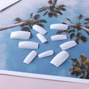 500pcs French Tips False Nail Half Cover Acrylic Gel Nail Art Tool (White) A