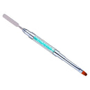 Poly Gel Nail Brush Dual-Ended Poly Acrylic UV Gel Extension Builder Blue