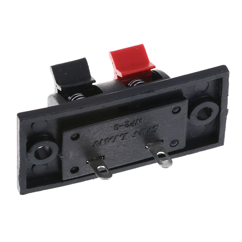 2Pcs 2 Positions Connector Terminal Push in Audio Speaker Terminals Cy