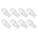8pcs 12V 5W T10 W5W White LED Side Car Wedge Reading Light Width Lamp Bulbs A