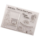 Christmas tree Xmas Gift bags Stamps Clear DIY Craft Photo Album Decorative ME
