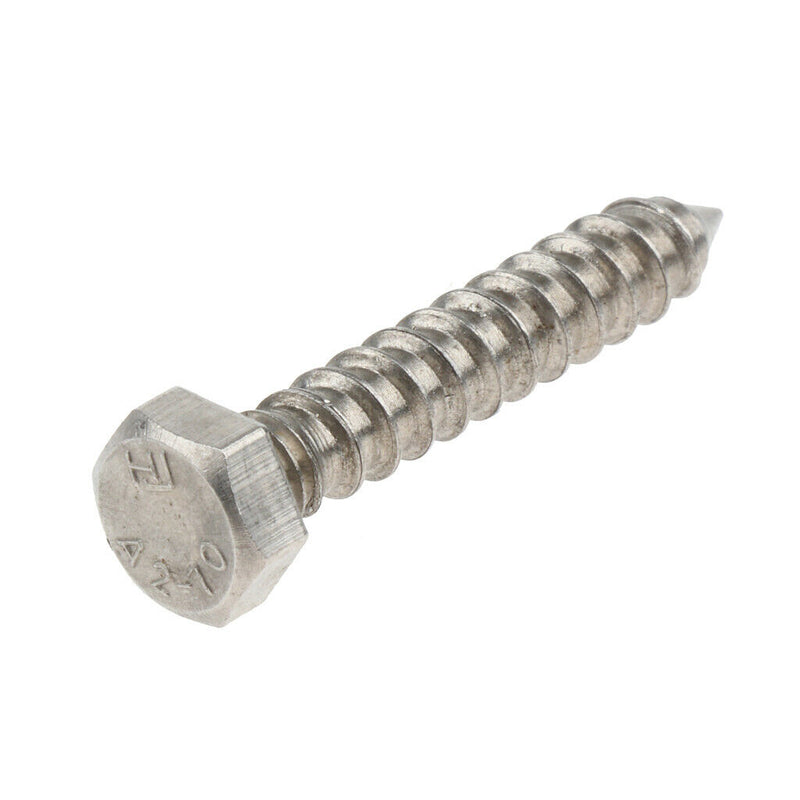 5 Pieces M6 Stainless Hexagon Hex Head Self Tapping Screws Hardware M6 x 35