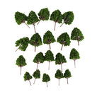 Mini Grass Mat Lawn+Cypress Tree Models 7-11cm HO OO N for RR Scenery Build
