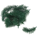20pcs Artificial Plastic Green Pine Plants Branches DIY Christmas Party Dec- 3C