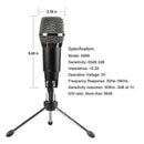 USB Microphone, Plug &Play Home Studio USB Condenser Microphone for Skype,  N4L1